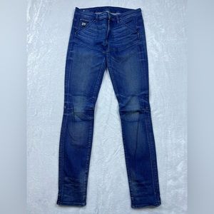 G-Star Raw Skinny Jeans in Dark Blue Wash
